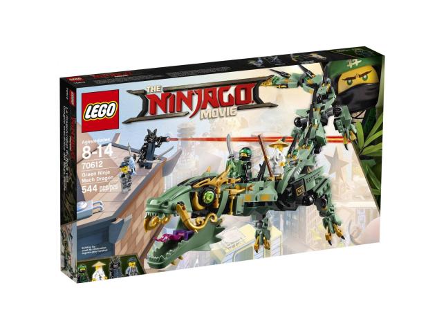 Lego Ninjago movie Green Ninja Mech Dragon 70612: Soar to New Heights ...